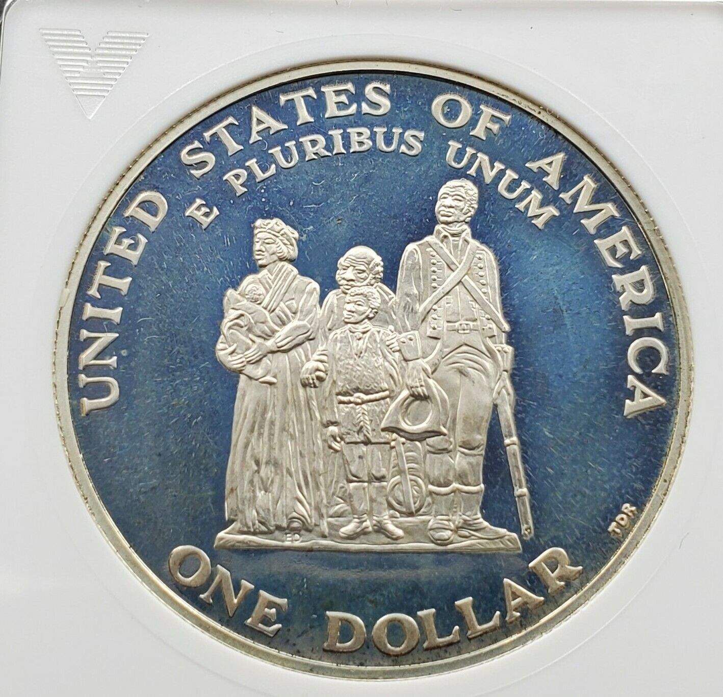 1998 S Crispus Atticucks Dollar Commemorative Coin Retro ANACS PF69 HVY Cameo