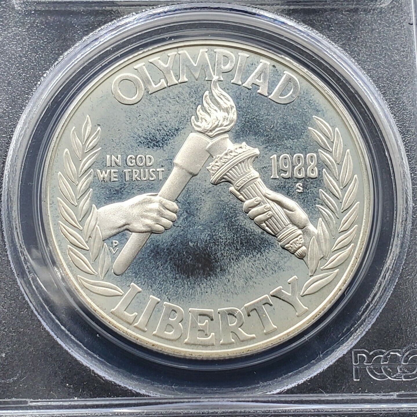 1988 S PCGS PROOF PR68 DCAM Olympic Torch Commemorative Silver Dollar