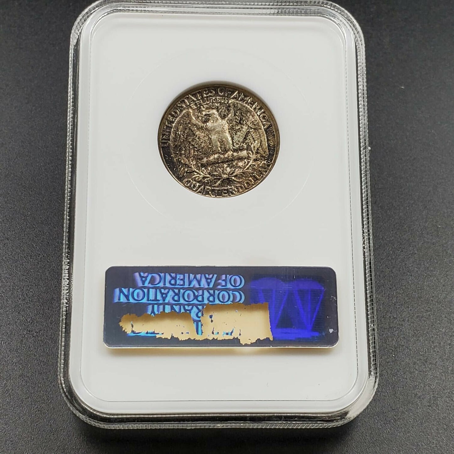 1952 P 25C Washington Quarter Coin NGC MS67 GEM BU OFH Old Fat Holder Toner