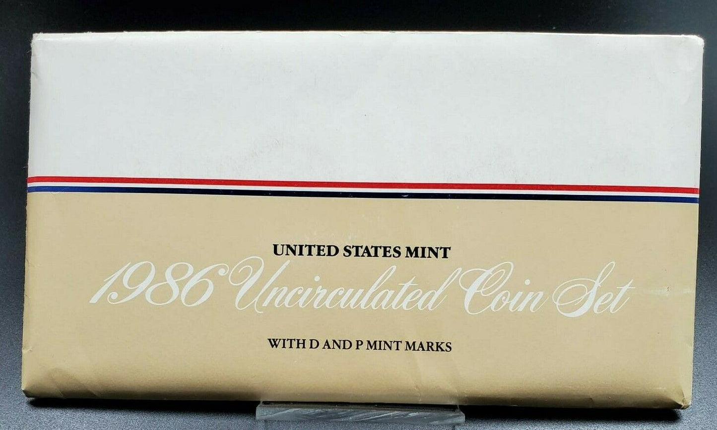 1986 US Mint Uncirculated Set OGP COA RobinsonsCoinTown Combined Ship Discounts