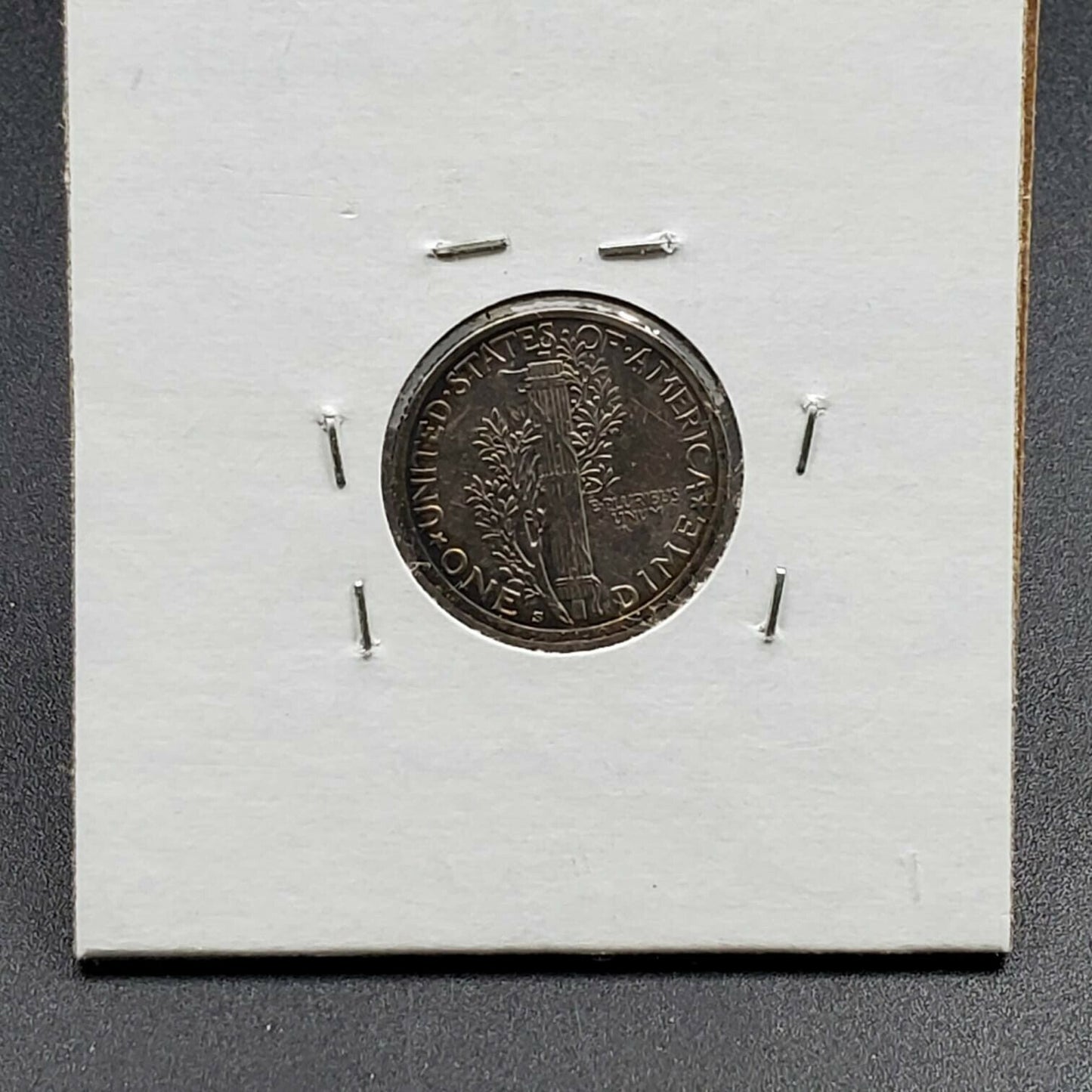 1917 S Mercury Silver Dime Coin Choice XF PQ * Deep Blue Toner Toned Nice