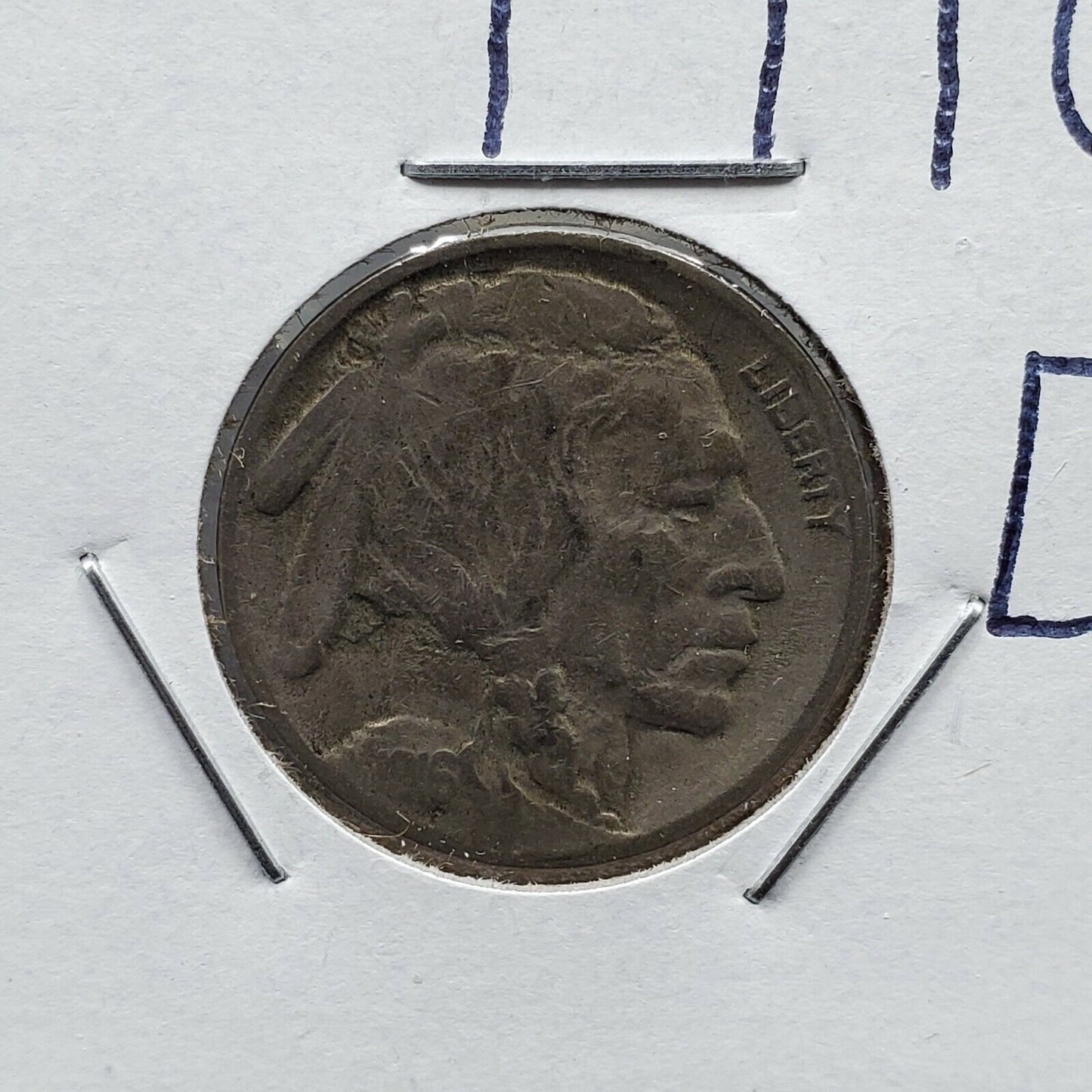 1916 D 5c Buffalo Nickel Coin Choice VG Very Good / Fine Nice Circulated Coin
