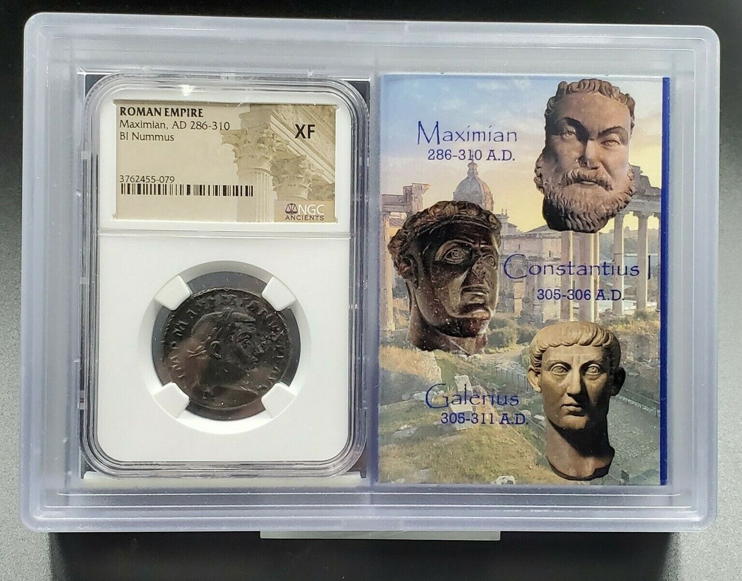 Maximian AD 286-310 ROMAN EMPIRE BI Nummus NGC XF Ancient Rome Coin