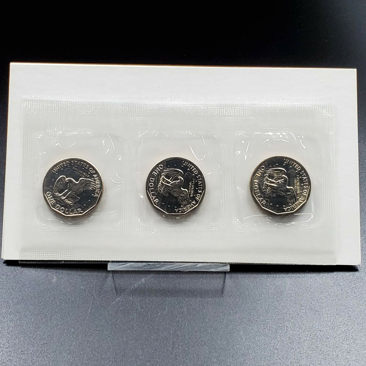 1980 U.S. MINT SUSAN B. ANTHONY SOUVENIR DOLLAR SETS 3 COIN Set Uncirculated