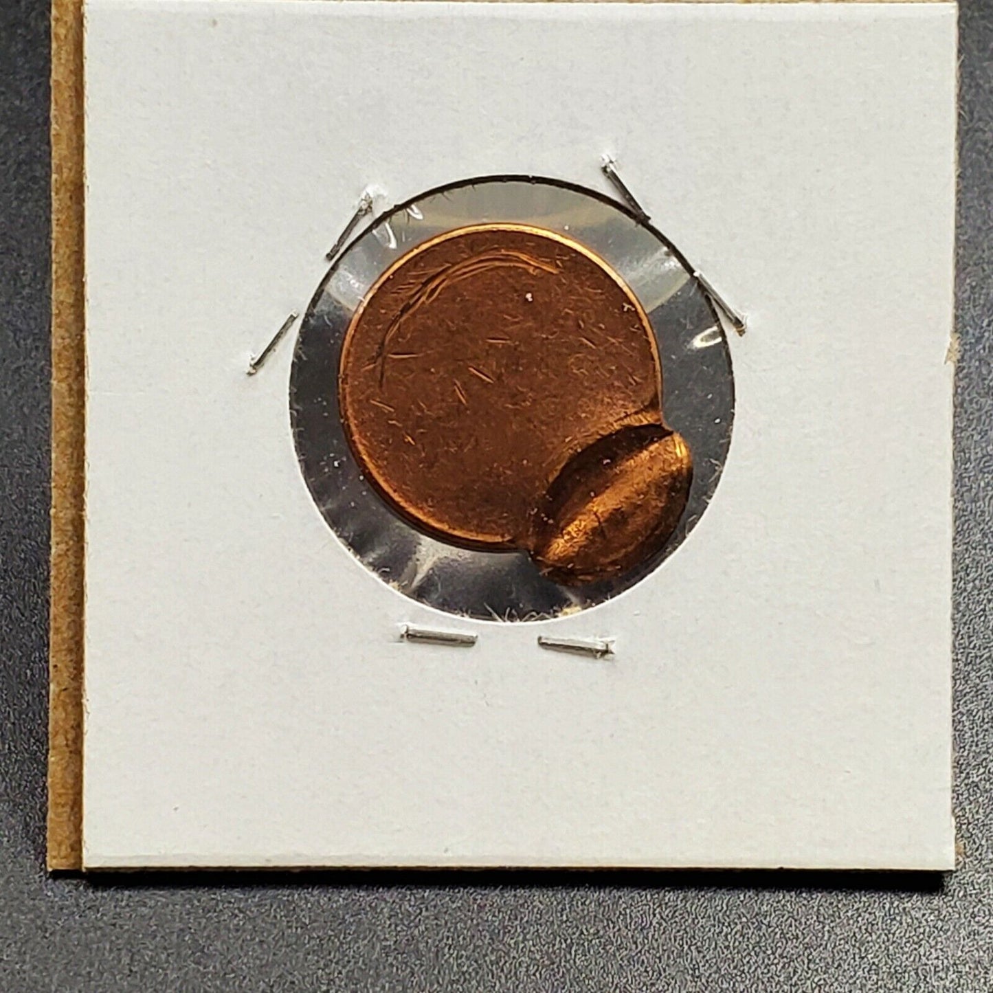 ND NO Date Bronze Brass 90% Off Center Lincoln Cent Error Coin UNC w Brockadge
