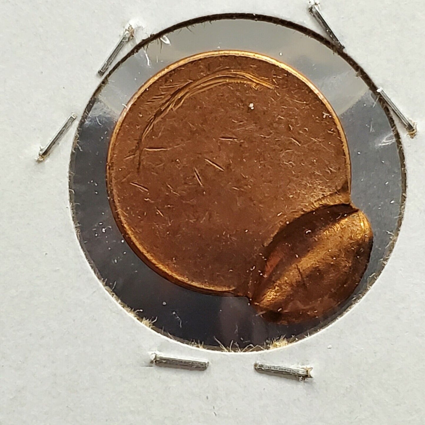 ND NO Date Bronze Brass 90% Off Center Lincoln Cent Error Coin UNC w Brockadge