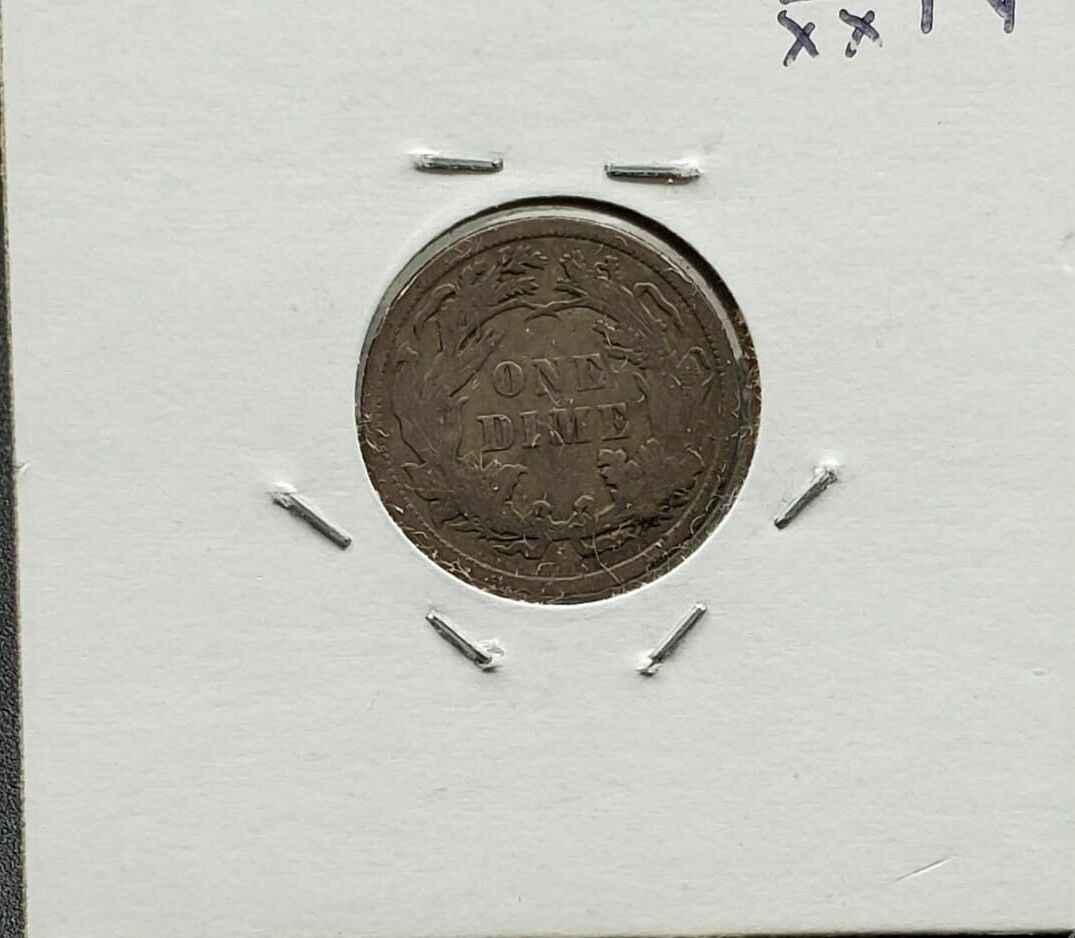 1891 P Liberty Seated Silver Dime Coin Choice VF Very Fine Condition