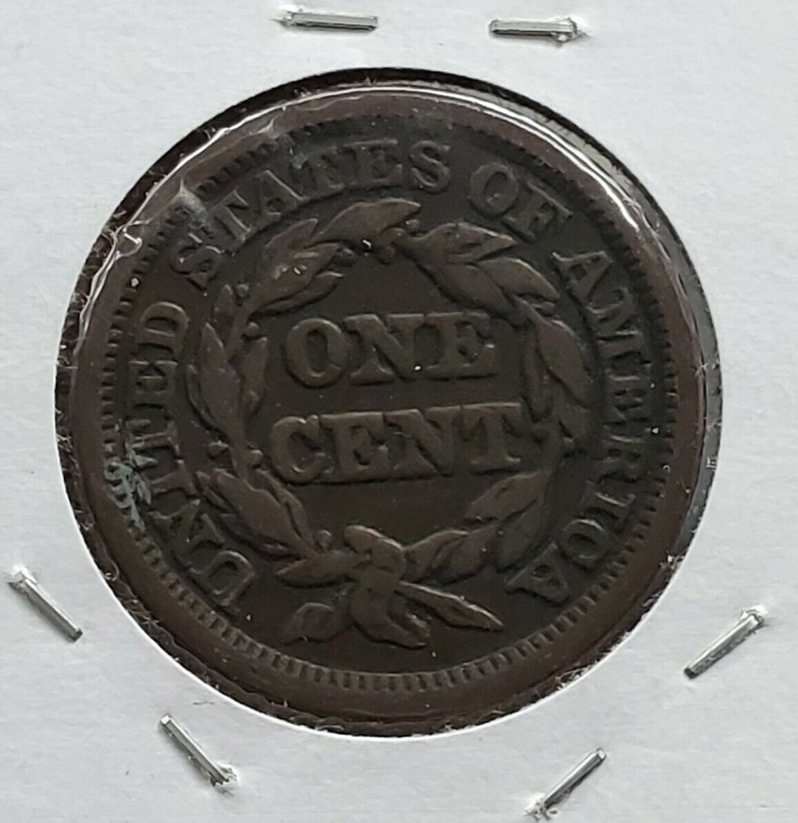 1847 Braided Classic Liberty Head US Large Cent 1c VF Very Fine Circulated