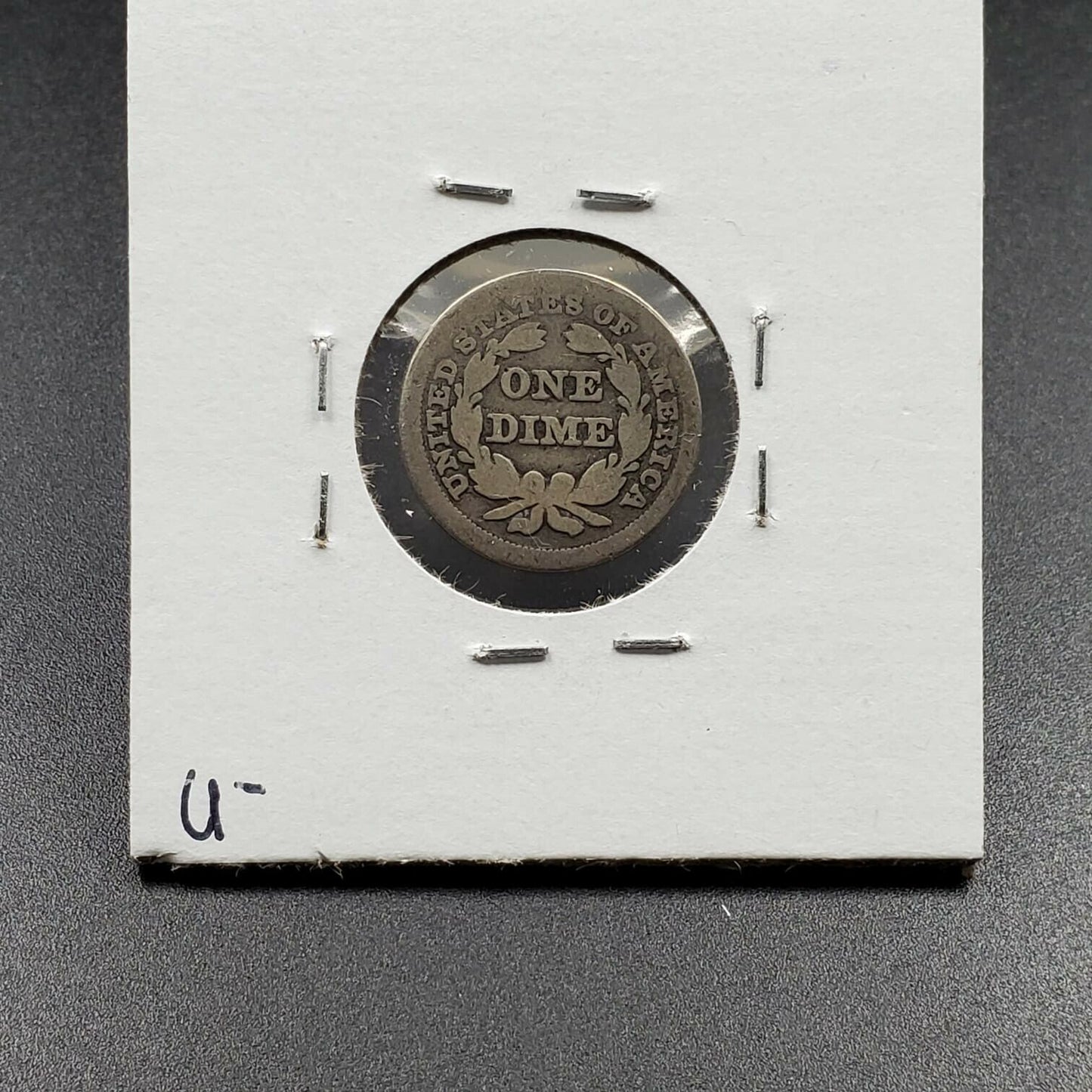 1856 P Liberty Seated Dime Silver Coin LG Large Date Variety G Good Circulated