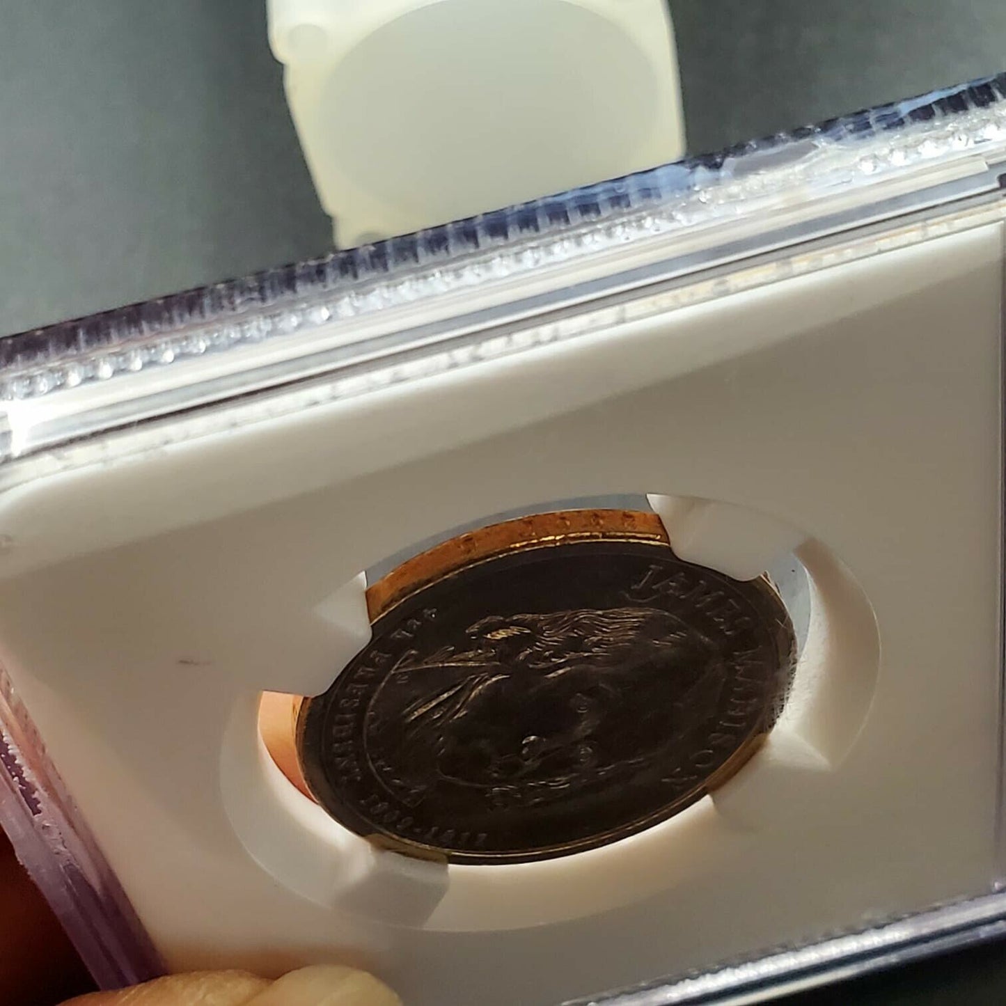 2007 James Madison Presidential Error Coin NGC MS65 Improperly Annealed Planchet