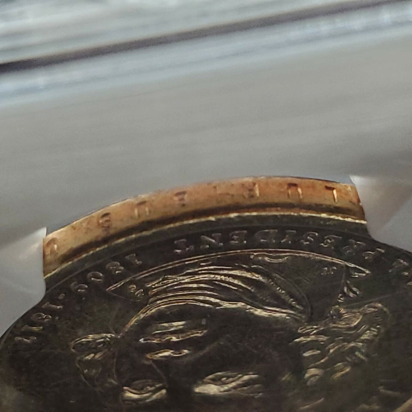 2007 James Madison Presidential Error Coin NGC MS65 Improperly Annealed Planchet
