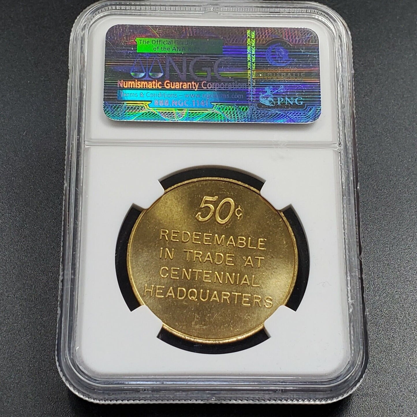 1866 - 1966 CITY SAN BUENAVENTURA Centennial Trade Token Coin Medal NGC MS65