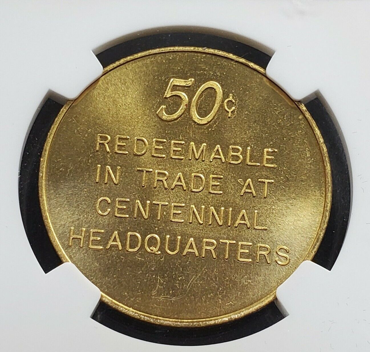 1866 - 1966 CITY SAN BUENAVENTURA Centennial Trade Token Coin Medal NGC MS65