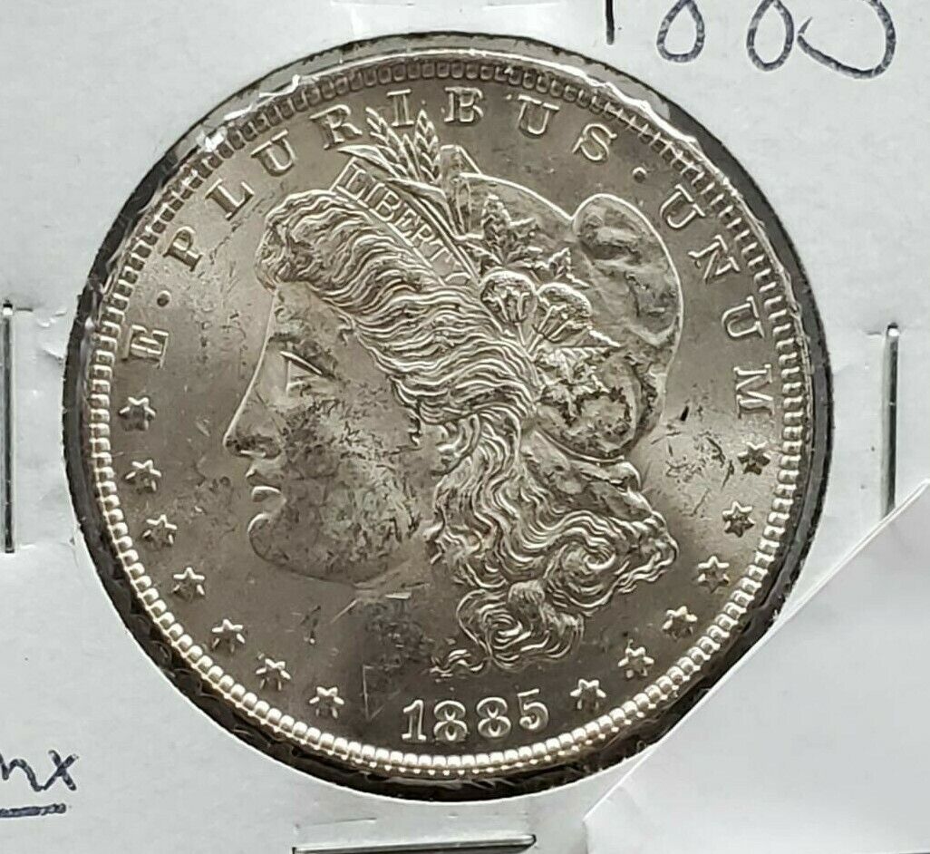 1885 P $1 Morgan Silver Dollar Coin BU UNC Uncirculated