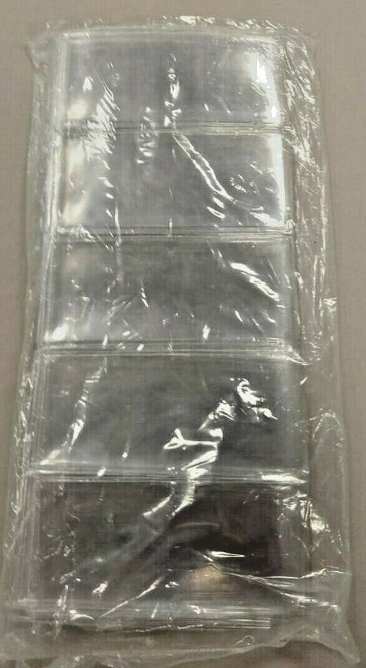 Pack of 100 Frame A Coin 5 oz Silver Bar / Ingot Clear Soft Vinyl Sleeves flips