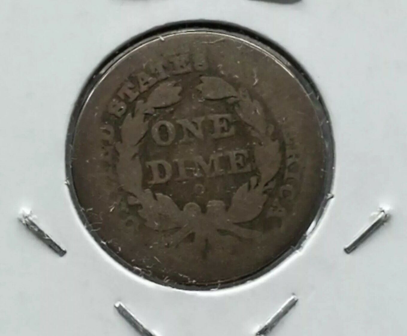 1841 O Liberty Seated Dime Silver Coin Choice AG About Good Circulated