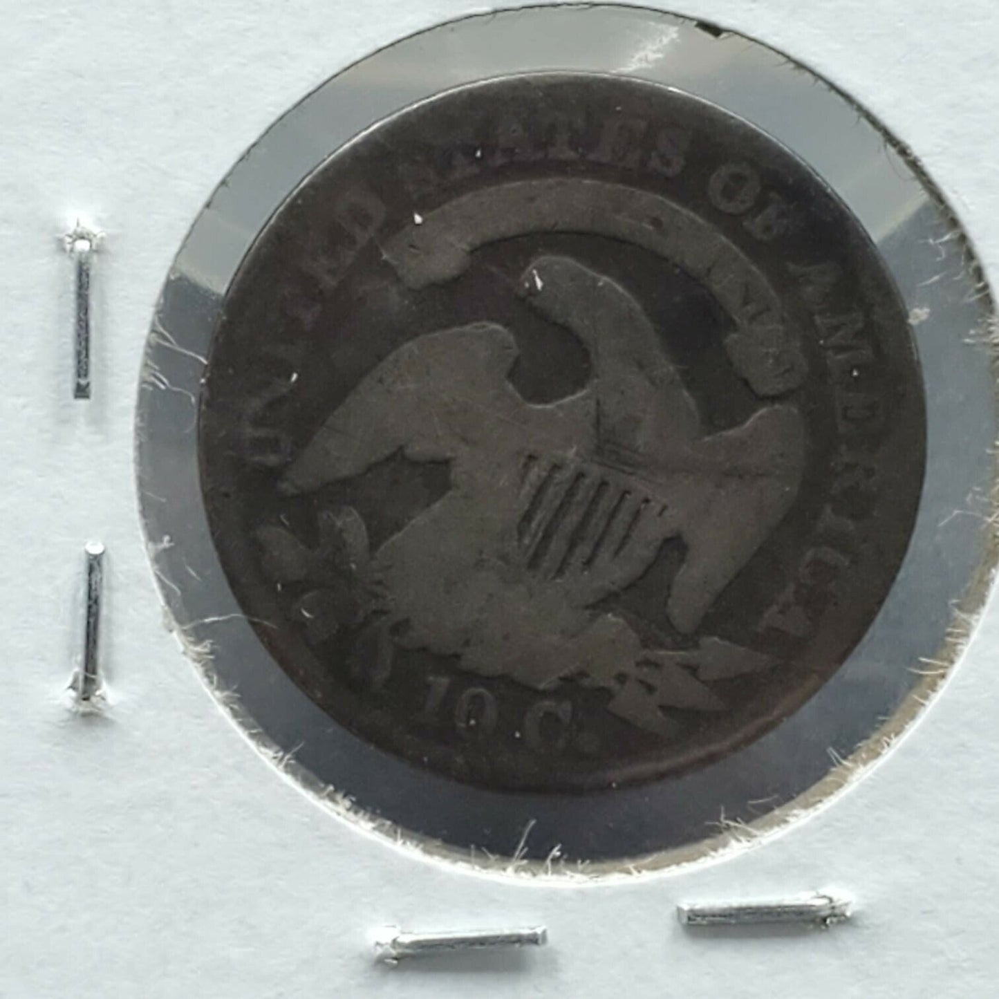 1831 P Capped Bust Silver Dime Coin Choice VG Very Good ~ 10% Rotated Die Error