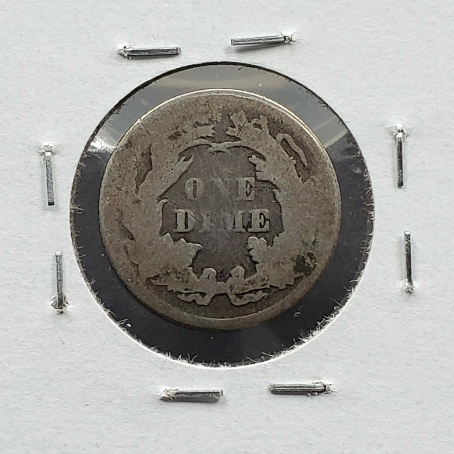 1875 P Liberty Seated Silver Dime Coin Choice AG About Good / G Good Circulated