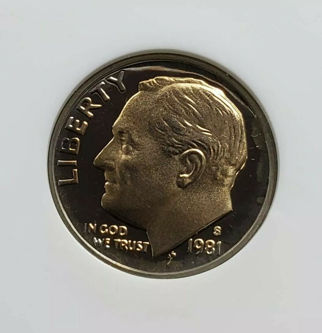 1981 S Roosevelt Dime Proof Coin NGC PF69 Cameo Old Holder Combo Ship discount
