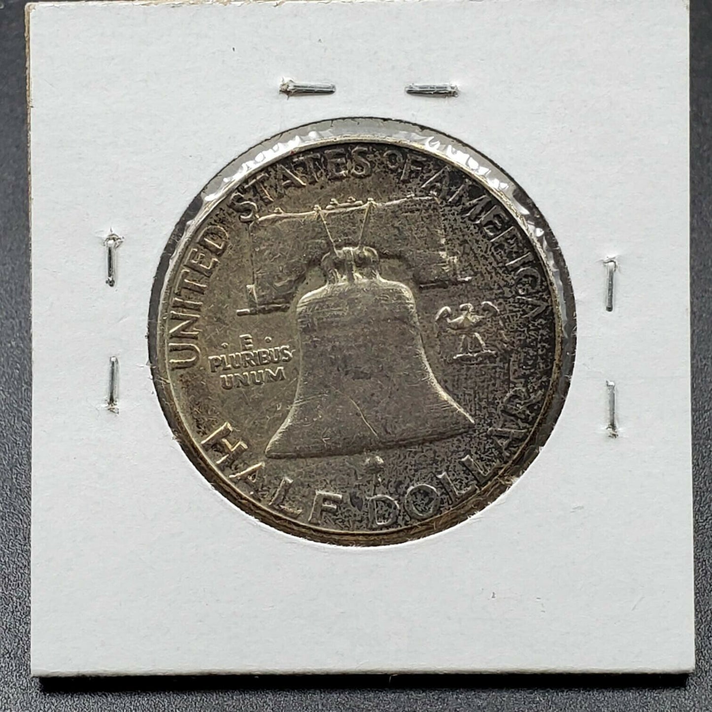 1962 P Franklin Silver Half Dollar Coin Choice AU About Unc Circulated Toned