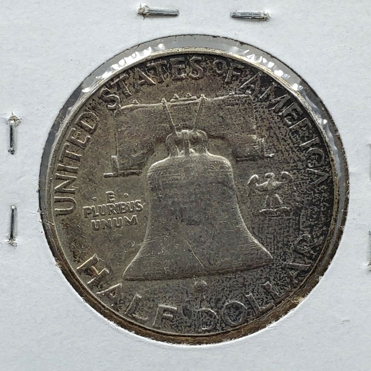 1962 P Franklin Silver Half Dollar Coin Choice AU About Unc Circulated Toned