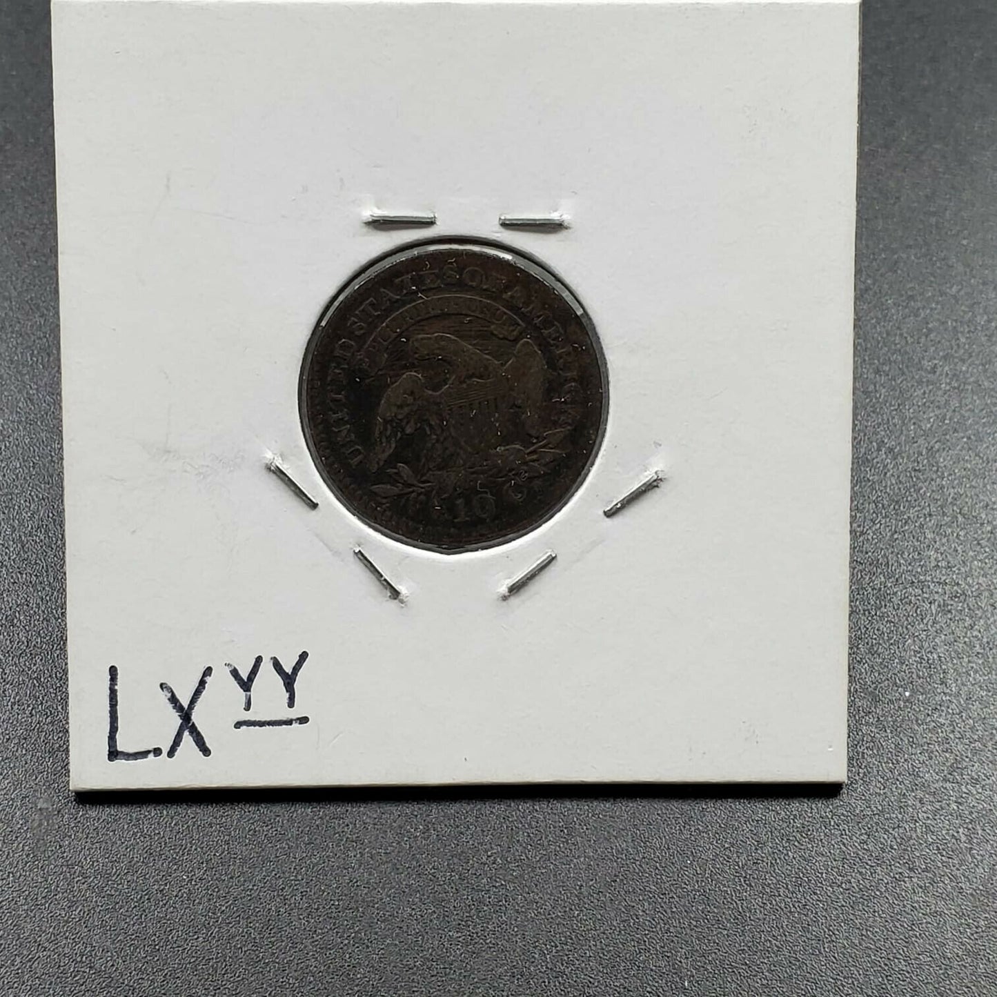 1821 P Large Date Capped Bust Silver Dime Coin Choice CH VG Very Good Circulated