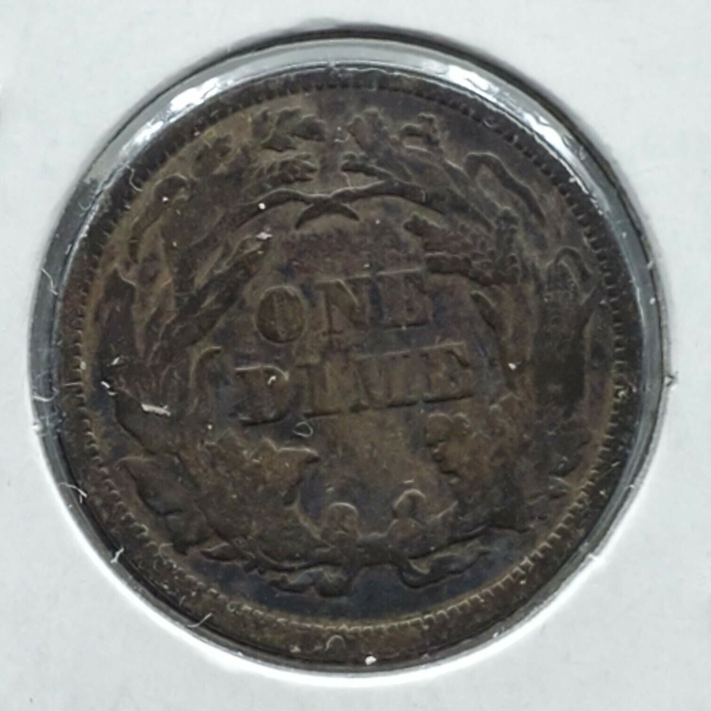 1875 P Liberty Seated Silver Dime Coin Choice VF Very Fine Neat Toning Toner