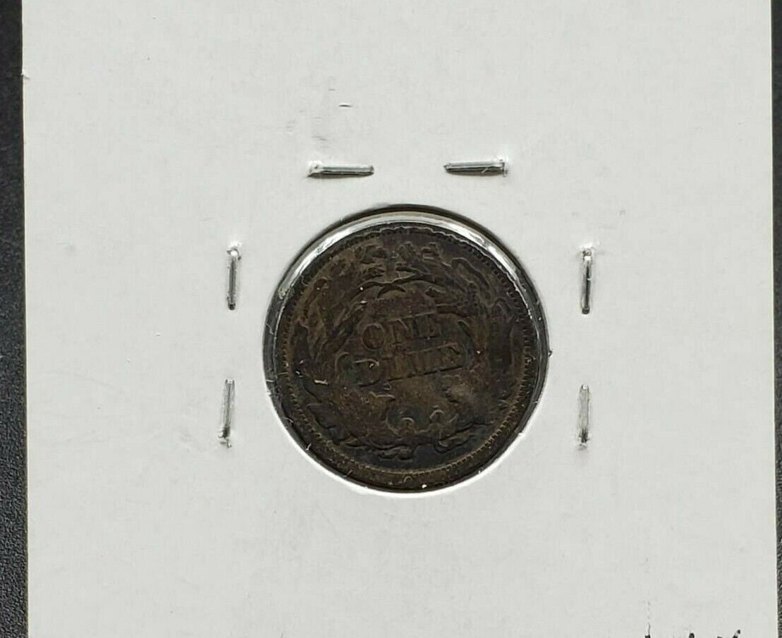 1875 P Liberty Seated Silver Dime Coin Choice VF Very Fine Neat Toning Toner