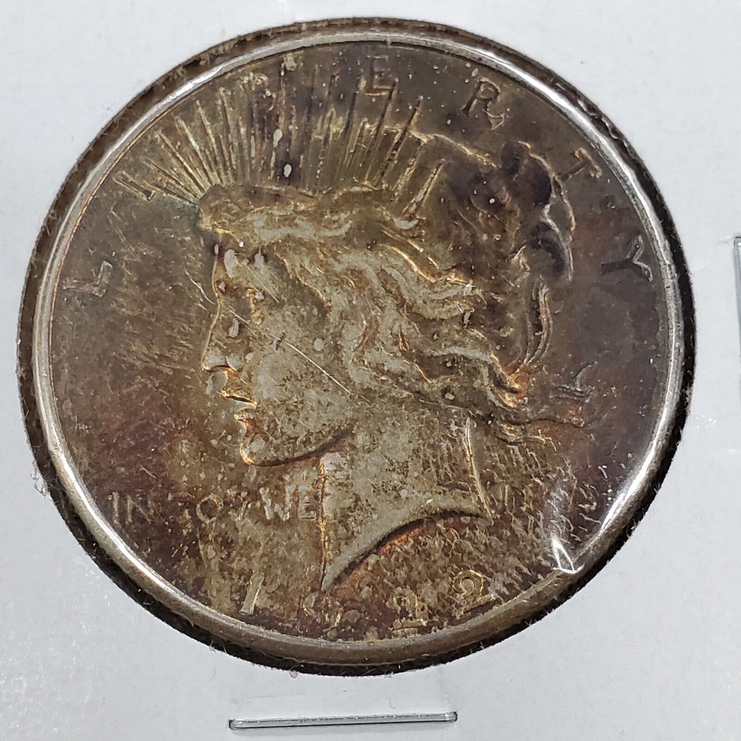 1922 P Peace Silver Eagle Dollar XF EF Extra Fine Neat Toning