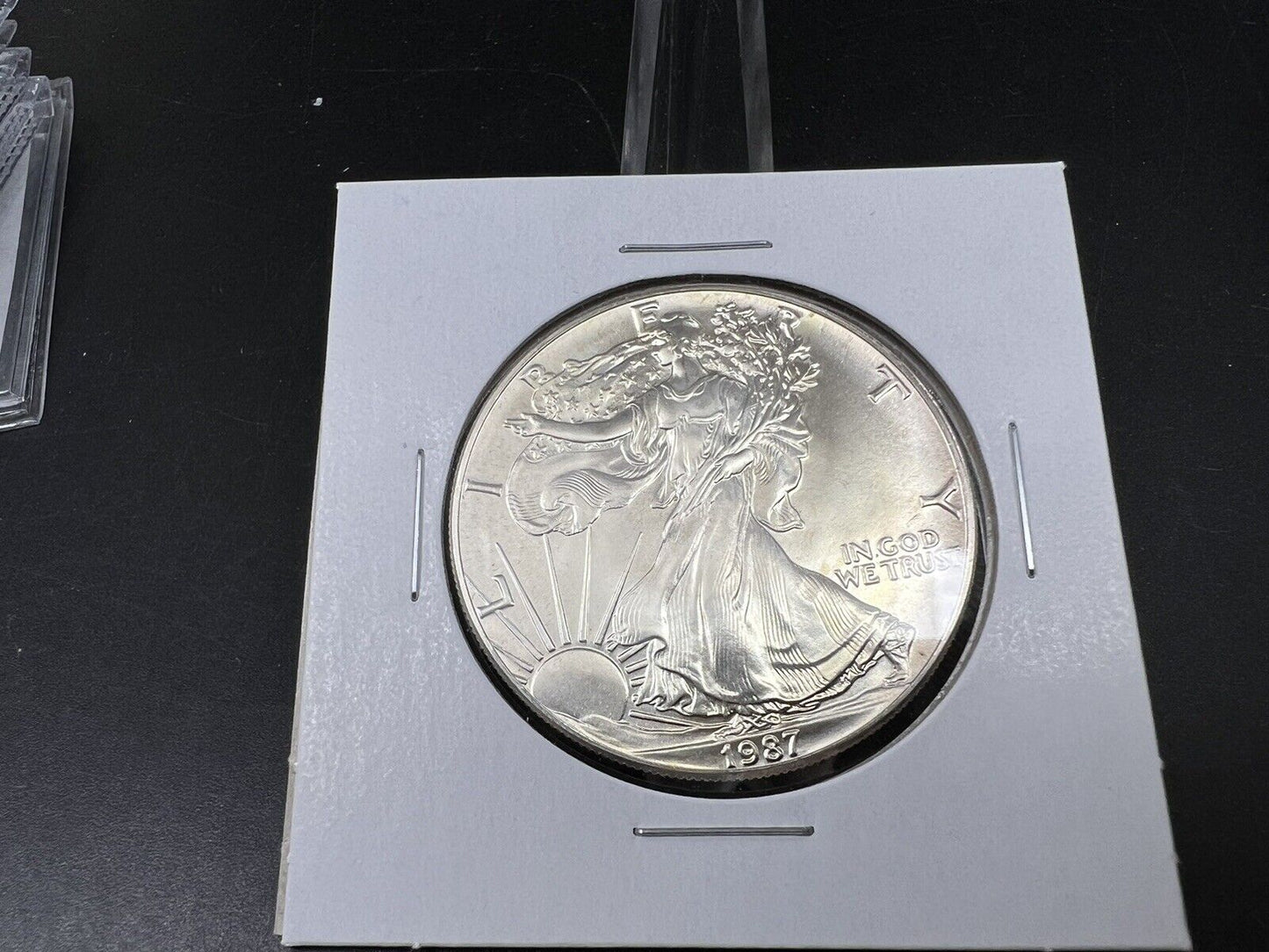 1987 1 OZ American Silver Eagle GEM UNC Nice
