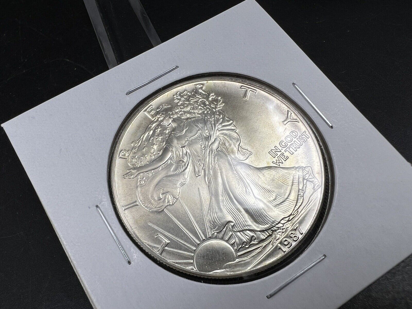 1987 1 OZ American Silver Eagle GEM UNC Nice