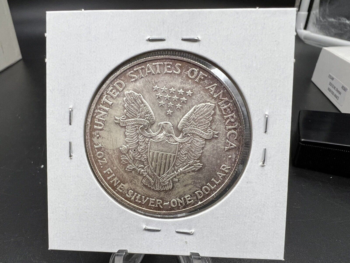 2005 1 OZ American Silver Eagle GEM UNC Neat Toning Toner