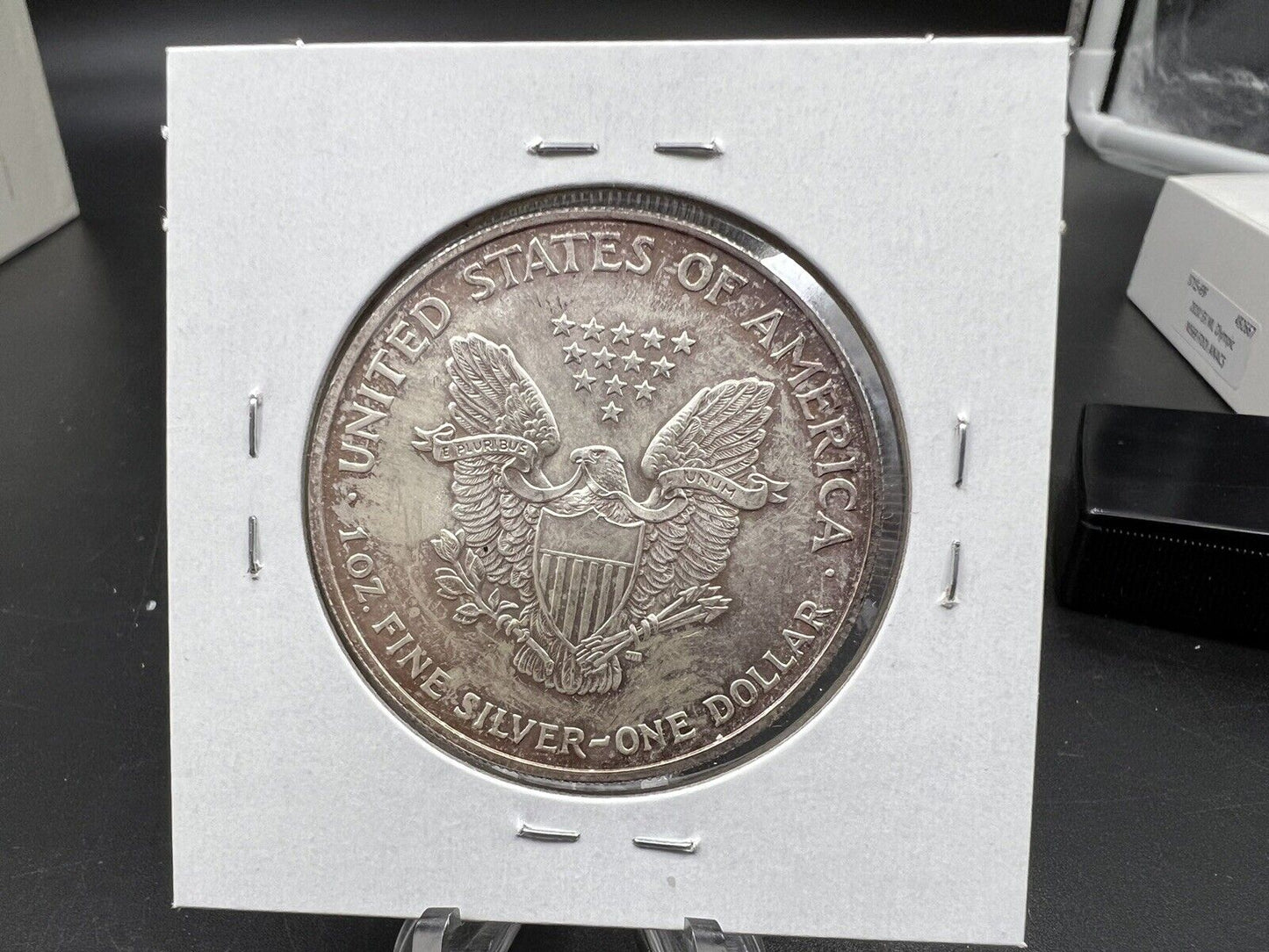 2005 1 OZ American Silver Eagle GEM UNC Neat Toning Toner