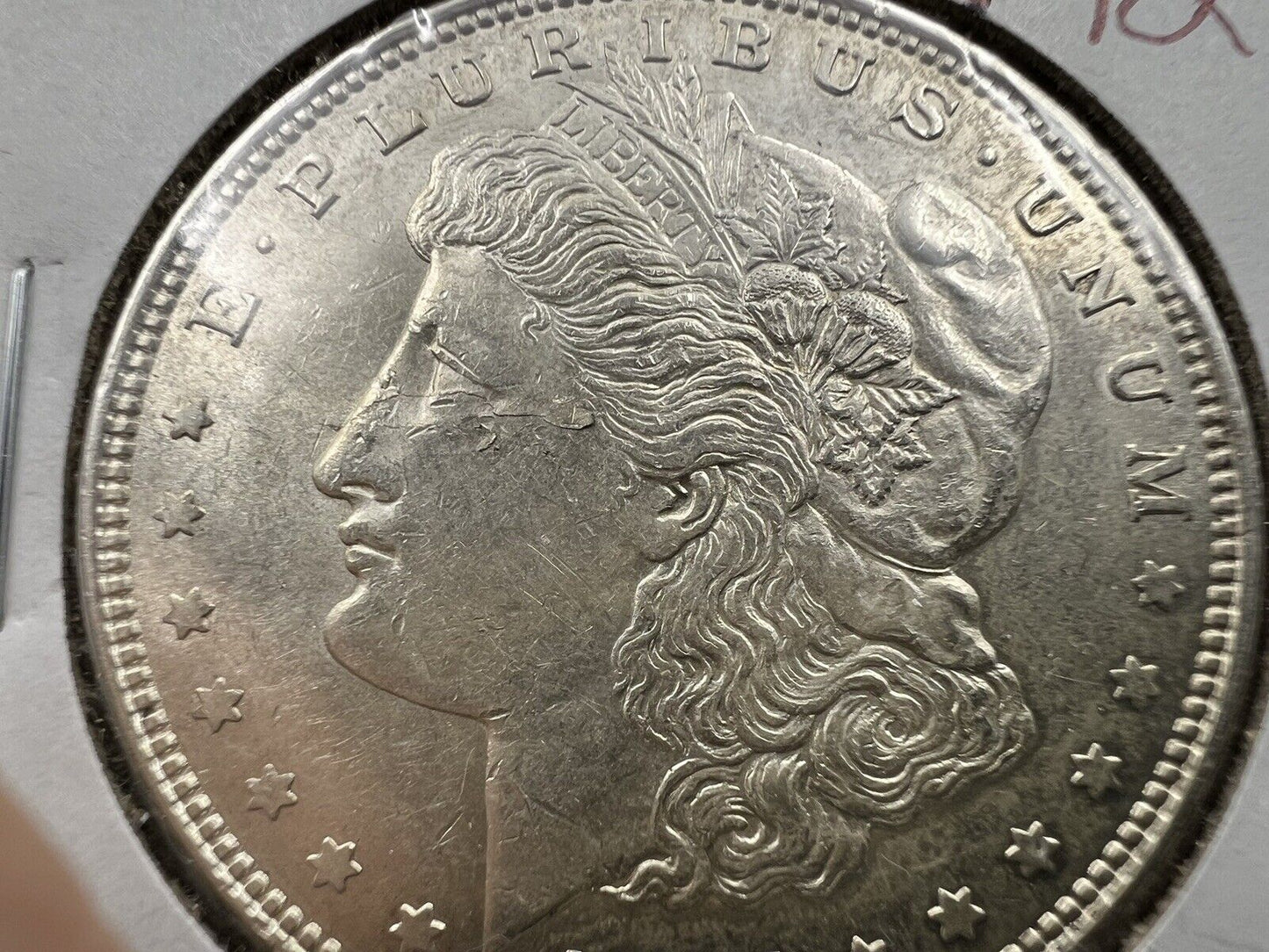 1921 P Laminated Error Coin Morgan Silver Eagle Dollar AU About UNC