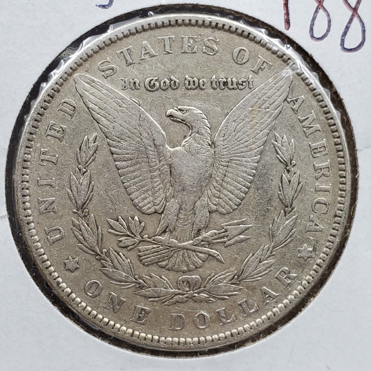 1889 P $1 Morgan Eagle Silver Dollar Coin Bar Wing VAM 19A XF EF Extra Fine