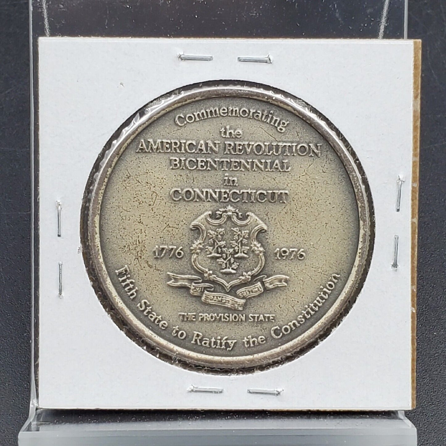 1974 CONNECTICUT 1st Written System Government 999 SILVER Medal Medallic Art Co