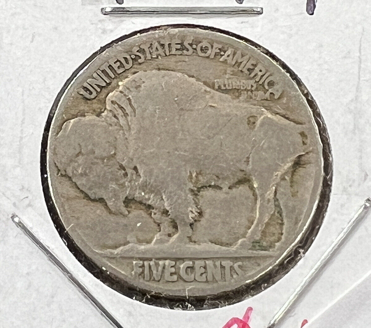 1914 P Buffalo Nickel Coin AG About Good