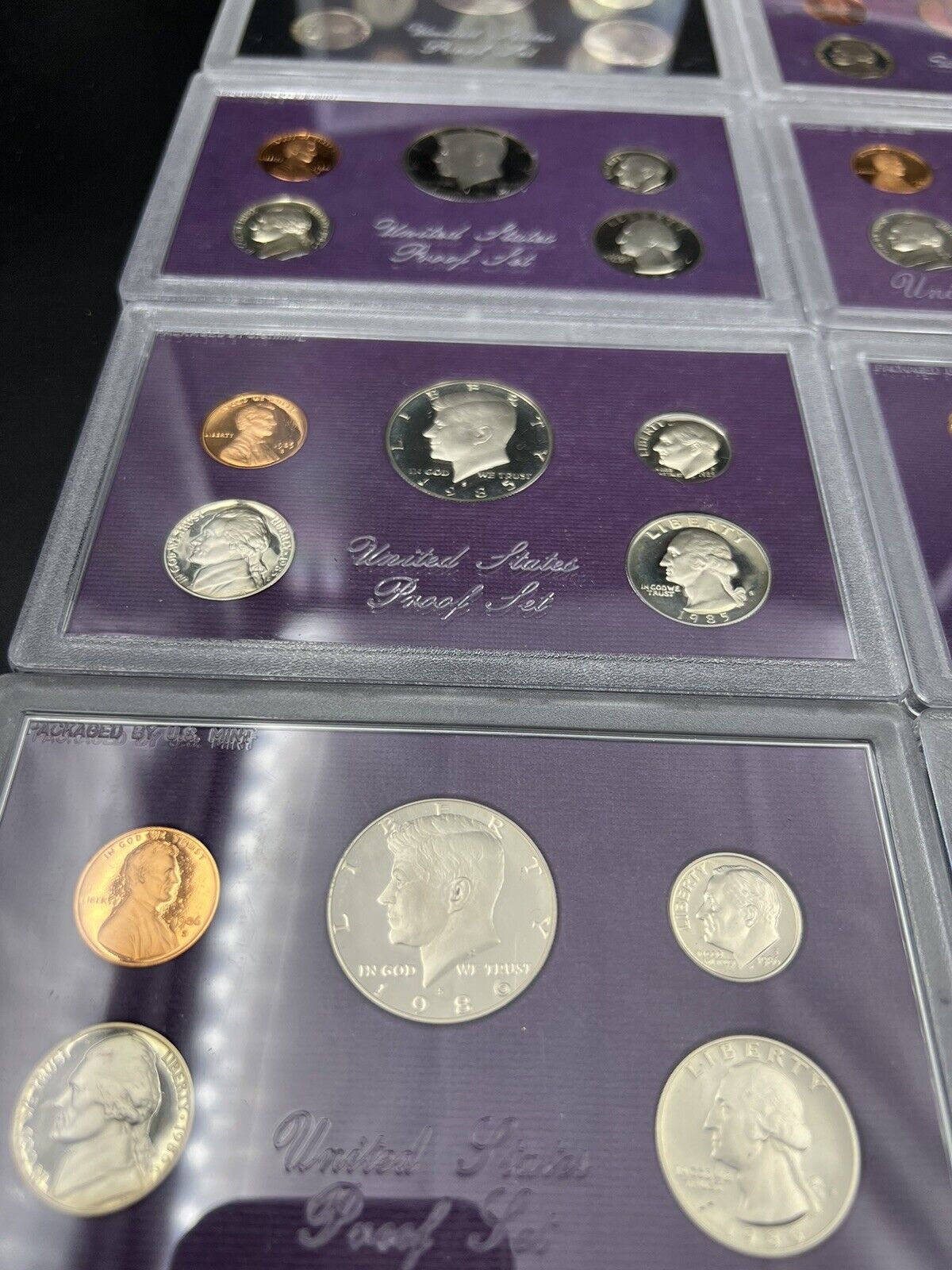 Complete Set 1982 – 1991 10 Proof Sets Lot US Mint OGP