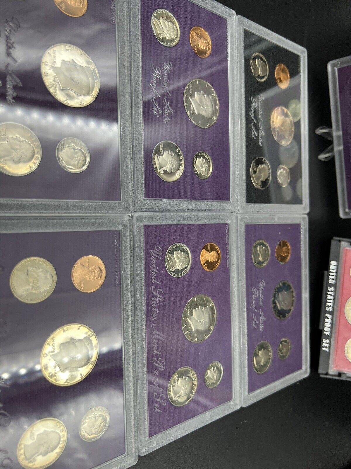 Complete Set 1982 – 1991 10 Proof Sets Lot US Mint OGP