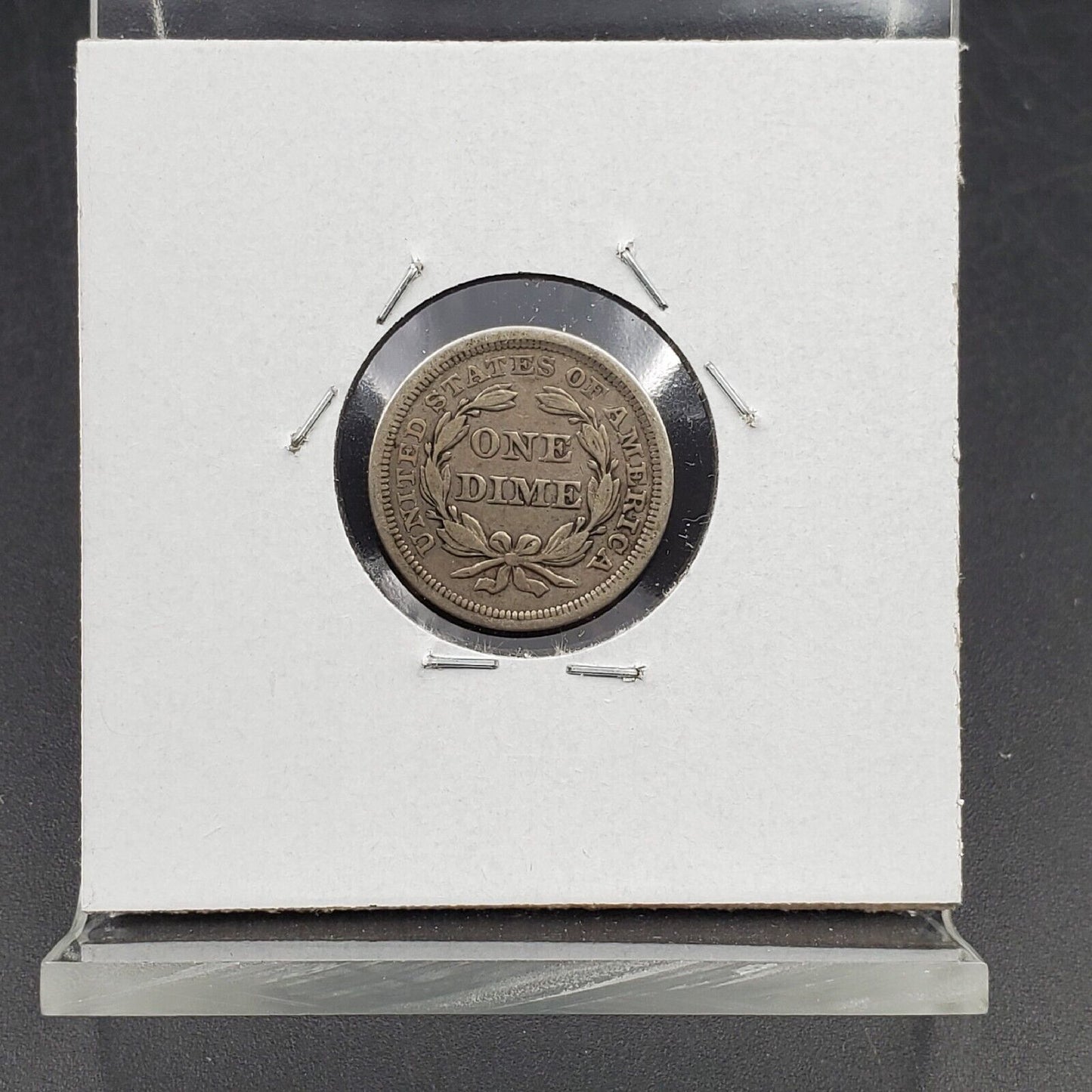 1858 P Seated Liberty 10c Silver Dime VF Very Fine Circ