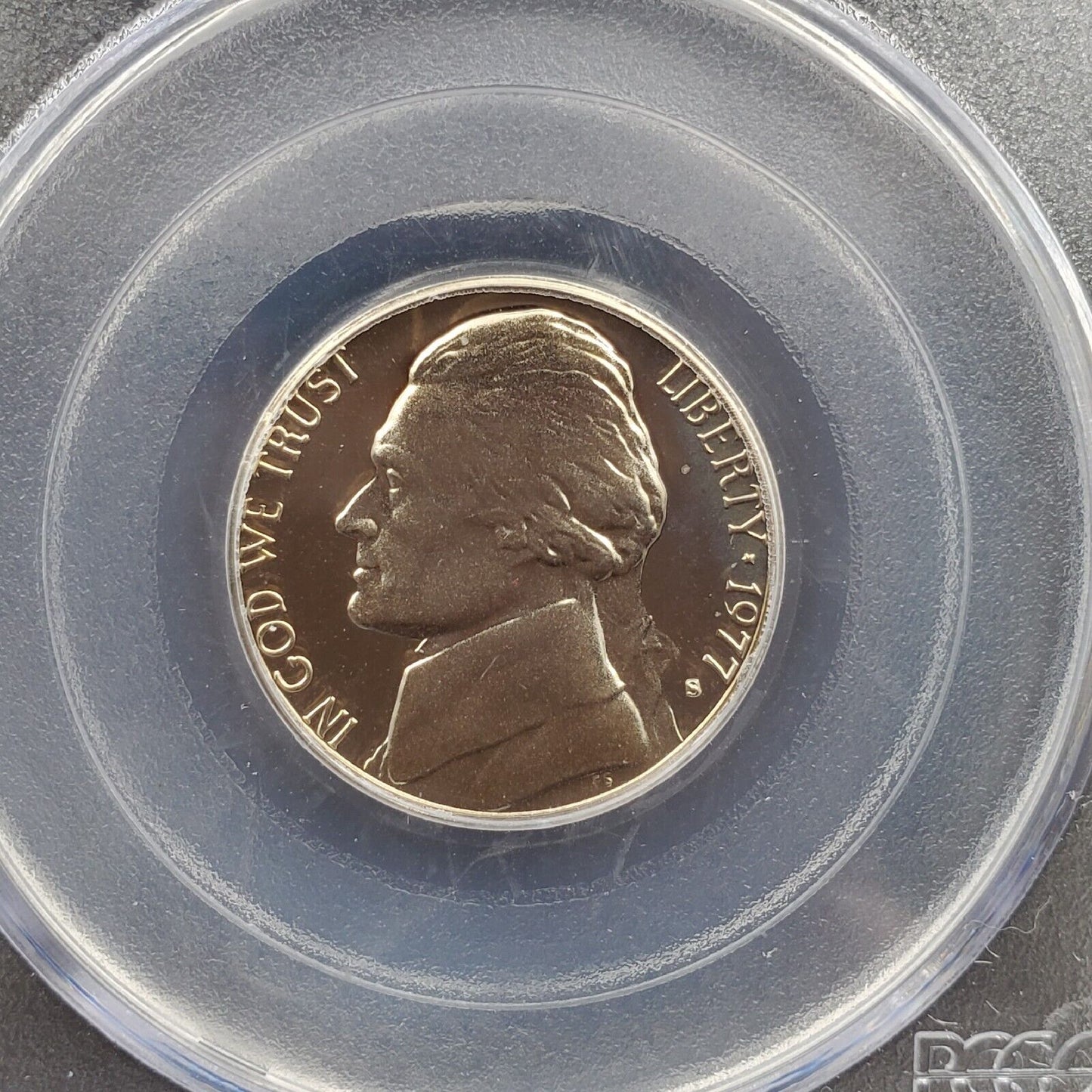 1977 S Proof Jefferson Nickel Coin PCGS PR69 DCAM Robinsonscointown