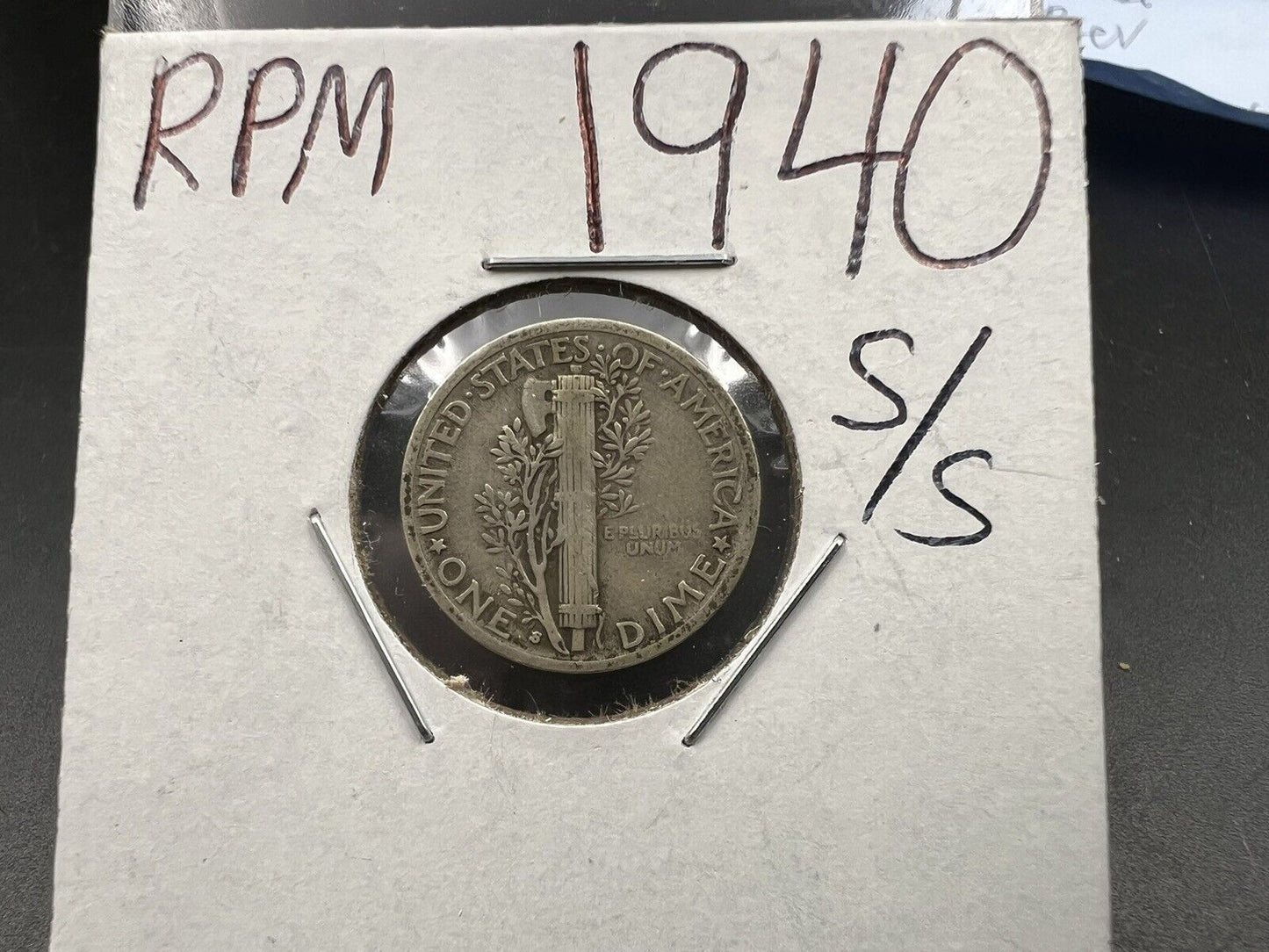 1940 S / S Mercury Dime Silver Coin RPM Variety Circulated