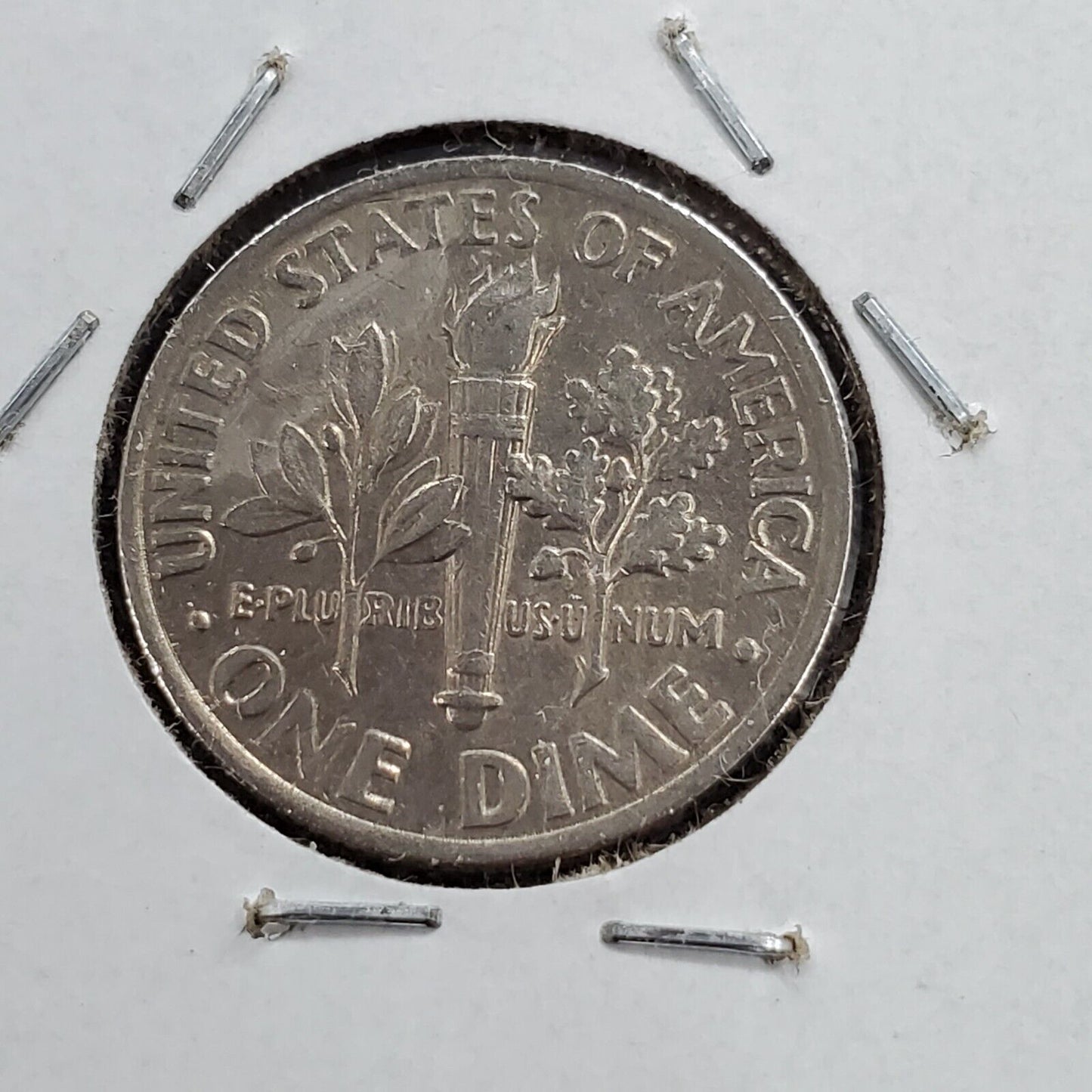 1996 P 10c Roosevelt Dime Die Polish Error Coin XF