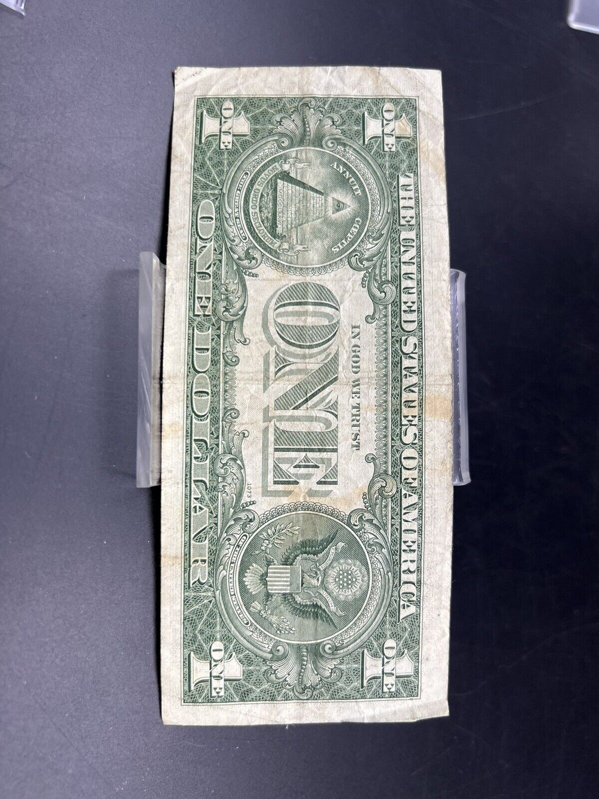 1963 B $1 Barr Signature Federal Reserve Note FRN Green Seal Repeat Serial #3333