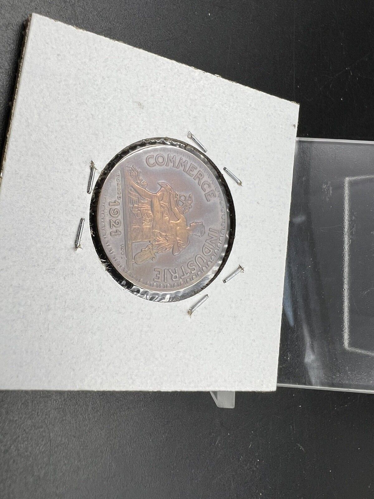 France 1921 One 1 Franc, Chamber of Commerce KM# 876 XF Neat Toning Toner