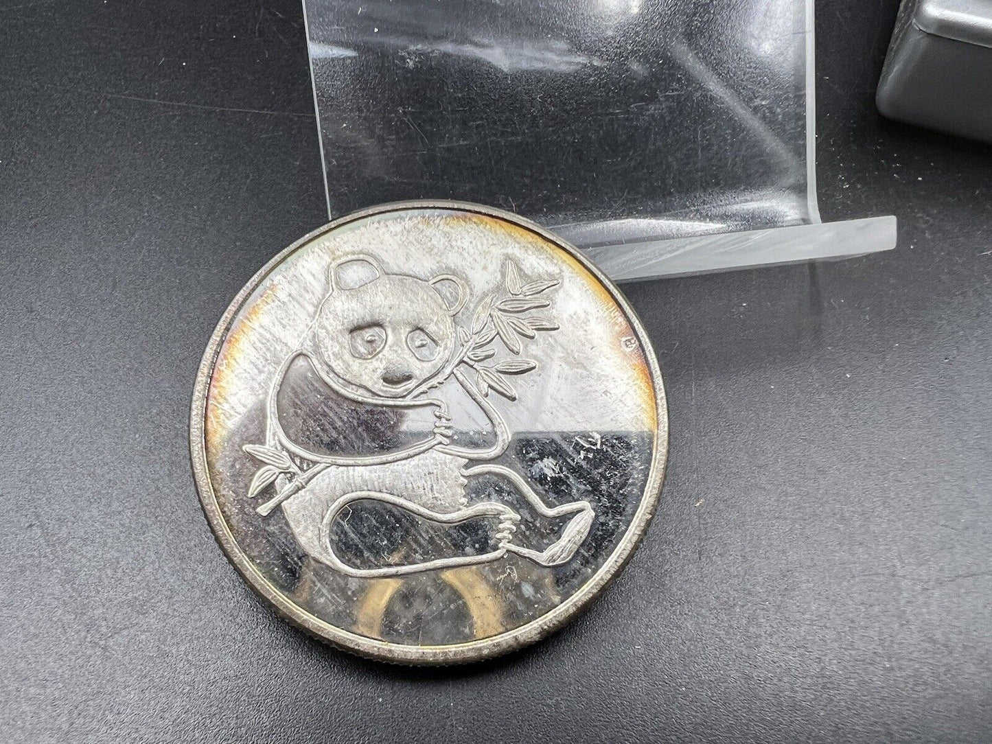 1 oz .999 Silver Art Round International Silver Trade Unit Panda CH BU TONER *