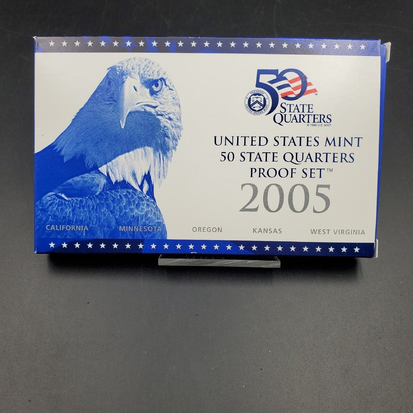 2005 S US Mint Statehood Quarter Proof CLAD 5 Coin Set Box COA OGP
