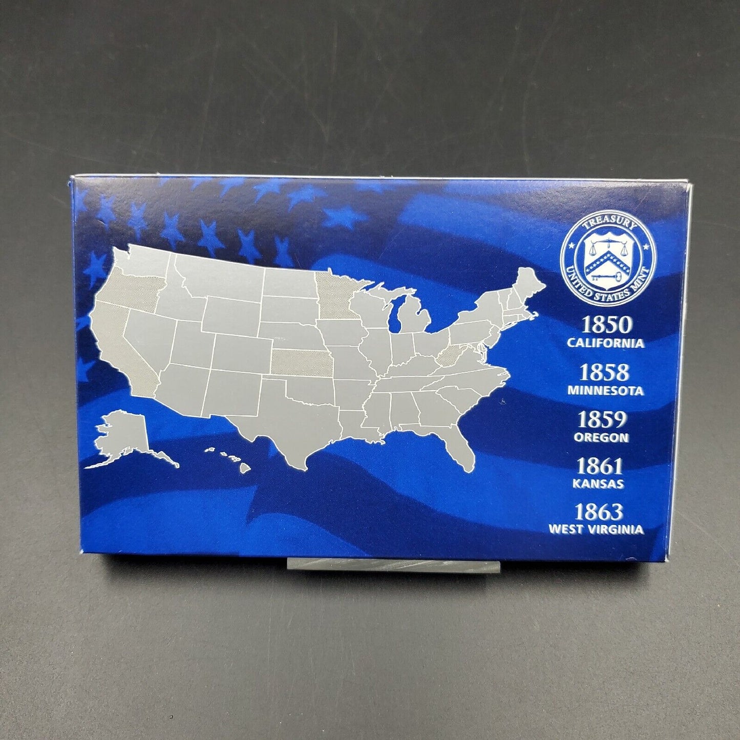 2005 S US Mint Statehood Quarter Proof CLAD 5 Coin Set Box COA OGP