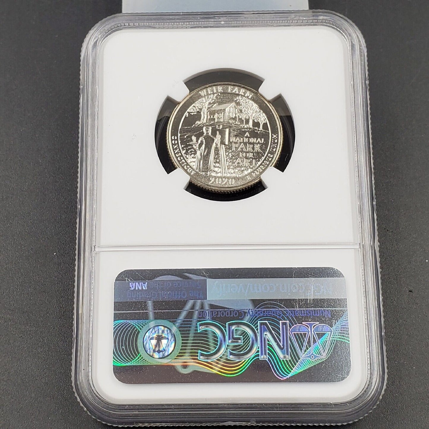 2020 W Weir Farm V75 WWII Privy Mark Park Quarter NGC MS 65 First Releases