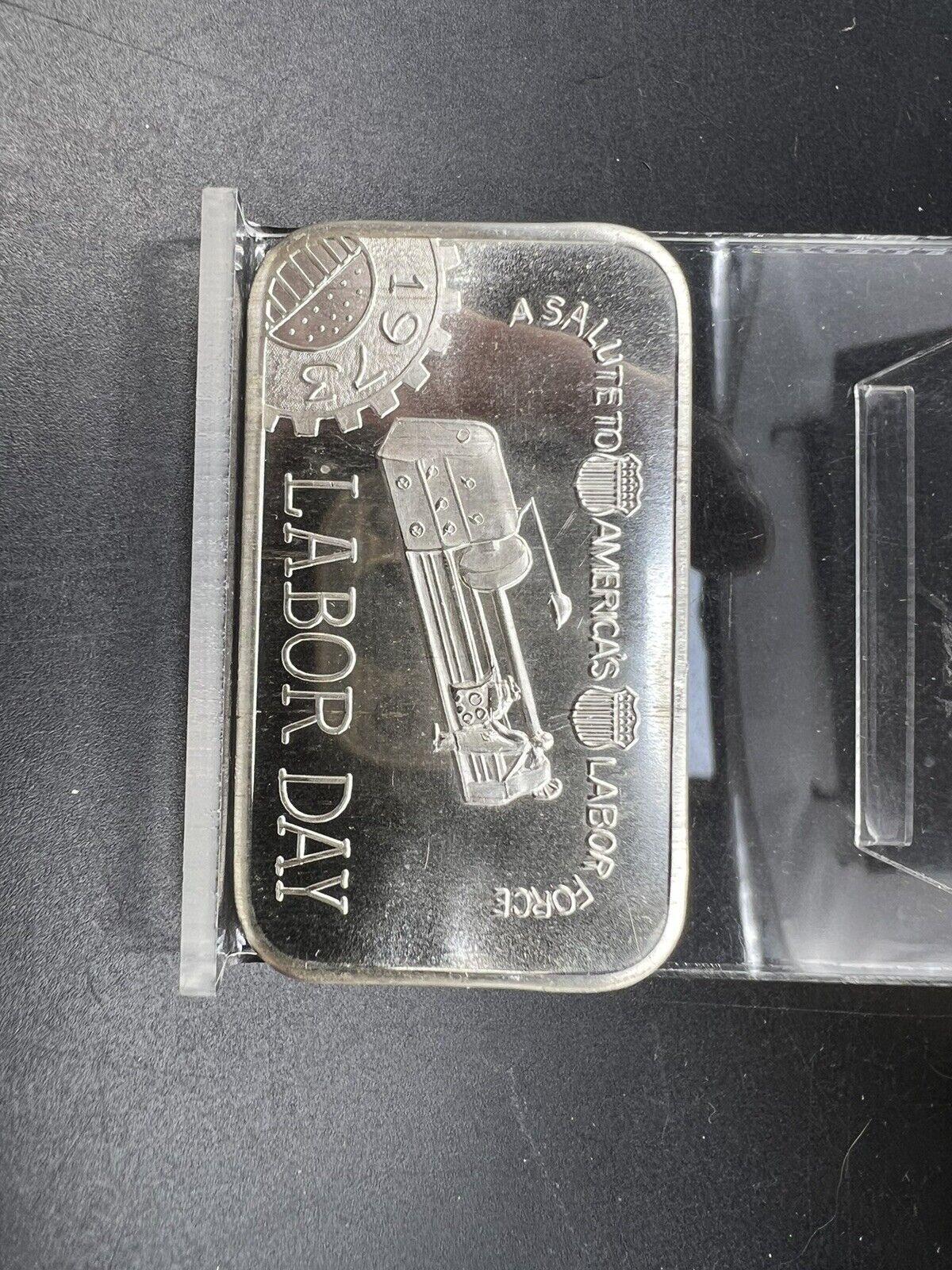 1973 A Salute To America's Labor Day 1 Oz Silver Bar Mother Lode Mint GEM UNC